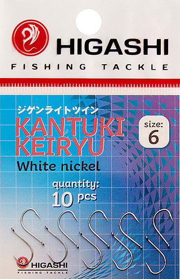 Изображение товара Набор крючков рыболовных Higashi Kantuki Keiryu #6 White nickel / 01358