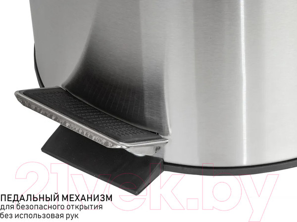 Изображение товара Мусорное ведро Orion Home 410070 (7л, хром матовый)