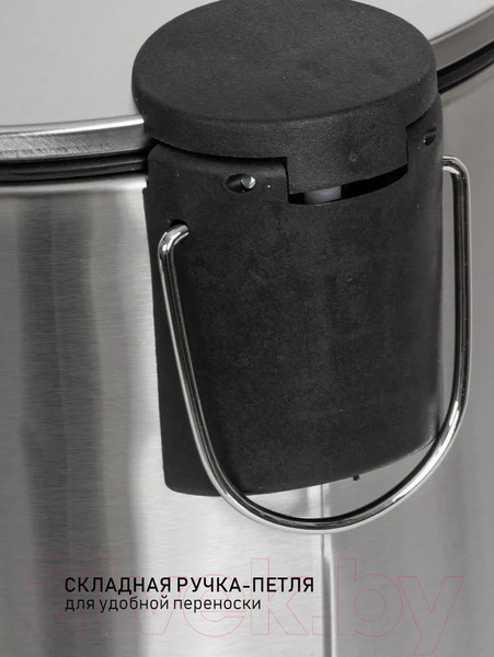 Изображение товара Мусорное ведро Orion Home 410070 (7л, хром матовый)