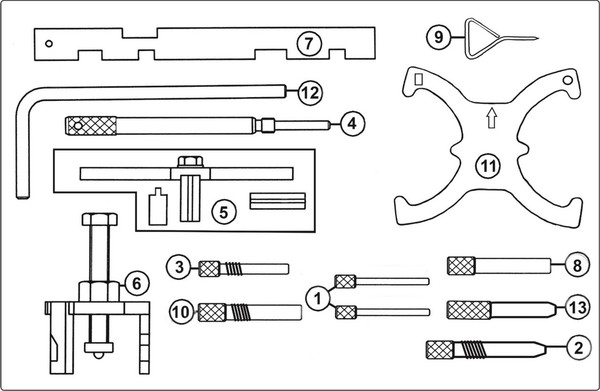 Изображение товара Набор фиксаторов JTC JTC-4234 