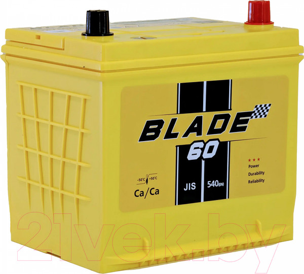 Изображение товара Автомобильный аккумулятор BLADE Asia JR 540A / 55D23R (60 А/ч)