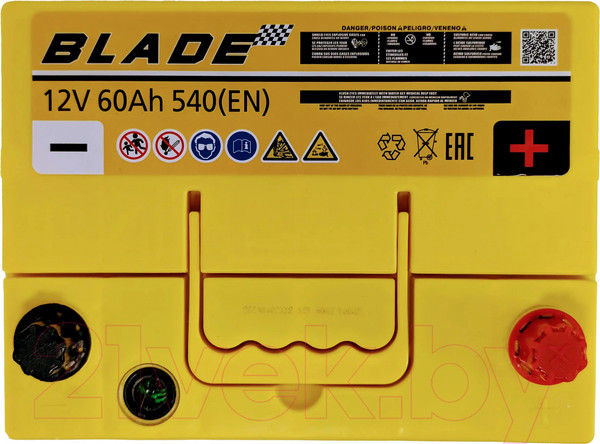Изображение товара Автомобильный аккумулятор BLADE Asia JR 540A / 55D23R (60 А/ч)