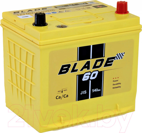Изображение товара Автомобильный аккумулятор BLADE Asia JR 540A / 55D23R (60 А/ч)
