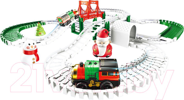 Изображение товара Железная дорога игрушечная Автоград Новогоднее приключение 888-97 / 10257828