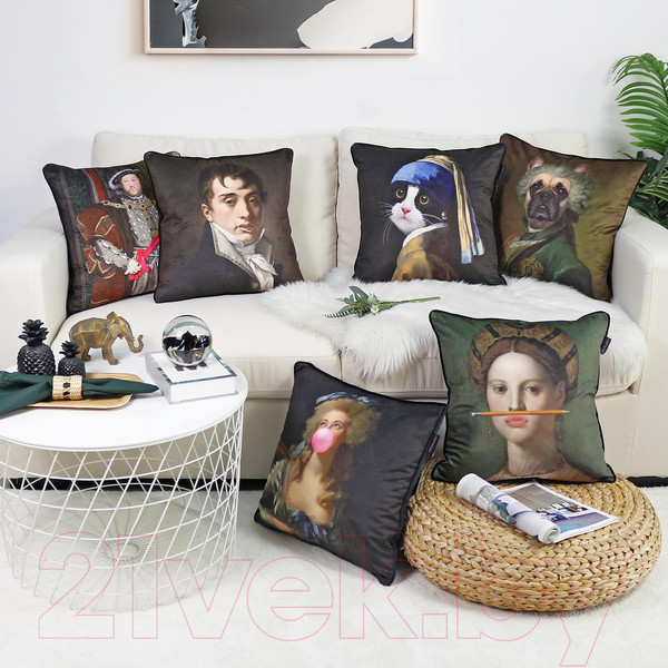 Изображение товара Подушка декоративная Sofi de Marko Funny Art №6 45x45 / Под-ФА6-45x45