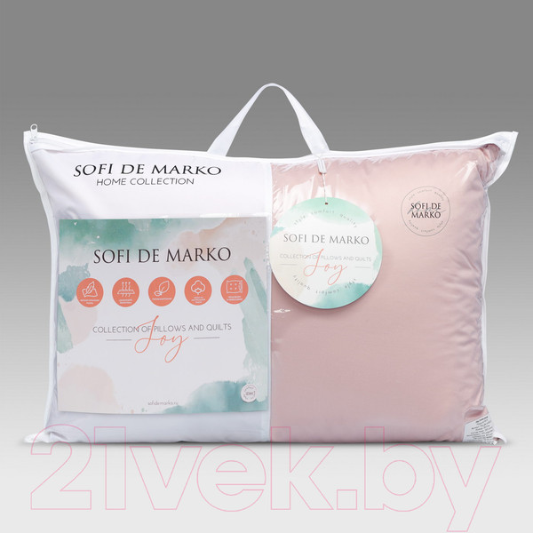 Изображение товара Подушка для сна Sofi de Marko Joy 50x70 / Под-Дж-пр-50x70 (пепельно-розовый)