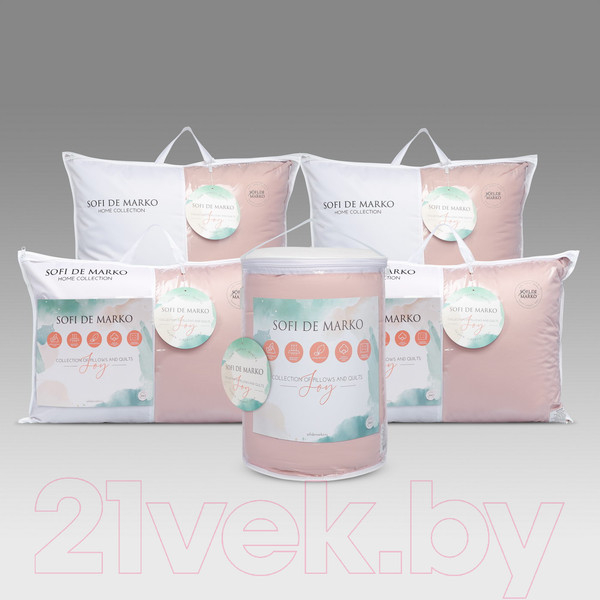 Изображение товара Подушка для сна Sofi de Marko Joy 70x70 / Под-Дж-пр-70x70 (пепельно-розовый)