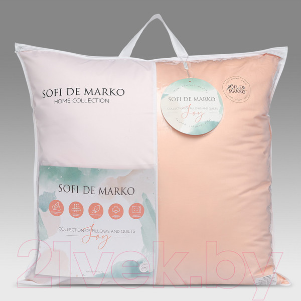 Изображение товара Подушка для сна Sofi de Marko Joy 70x70 / Под-Дж-пер-70x70 (персиковый)