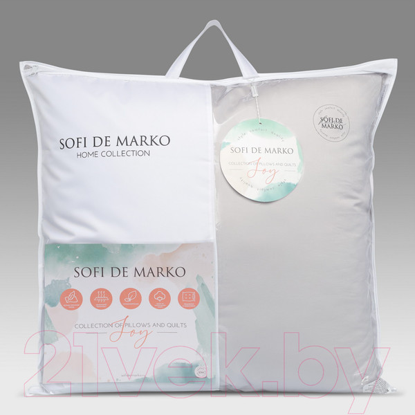 Изображение товара Подушка для сна Sofi de Marko Joy 70x70 / Под-Дж-сер-70x70 (серый)