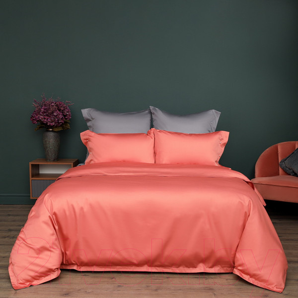 Изображение товара Комплект постельного белья Sofi de Marko Беллини Евро / Евро-Бл-кр (коралловый)