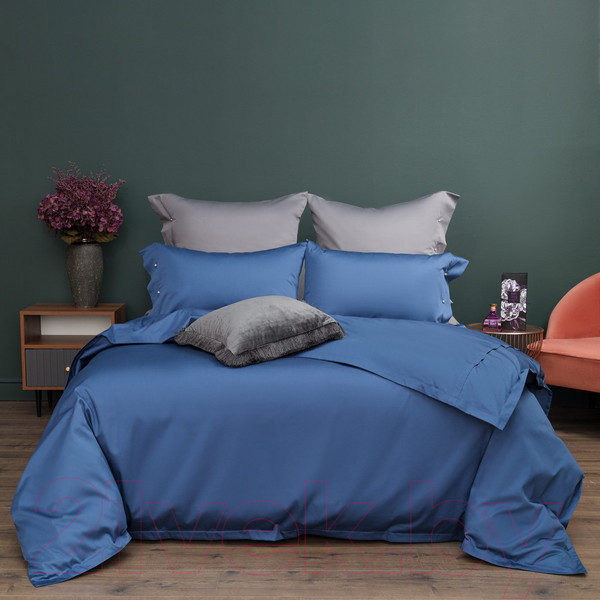 Изображение товара Комплект постельного белья Sofi de Marko Беллини Евро / Евро-Бл-син (синий)