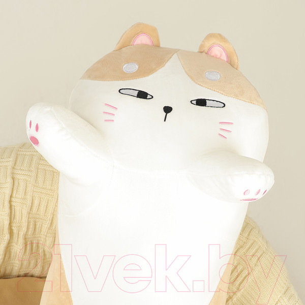 Изображение товара Подушка-игрушка Sima-Land Кот / 10628002 (бежевый)