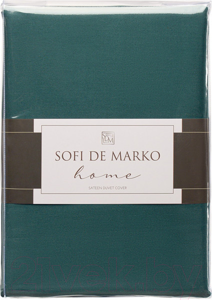 Изображение товара Пододеяльник Sofi de Marko Мармис 200x220 / Под-мс-200x220т.зел (теино-зеленый)
