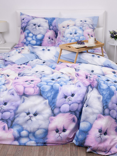 Изображение товара Комплект постельного белья Milanika Милашки Семейный (бязь)