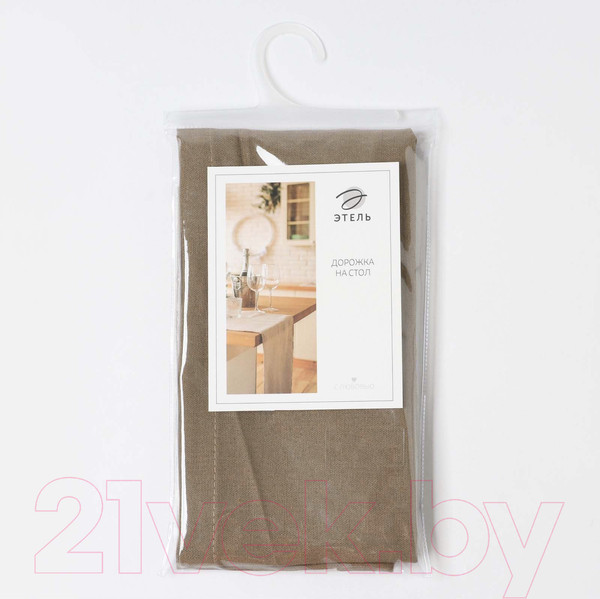 Изображение товара Дорожка на стол Этель Eco / 9631110 (40x136, оливковый)