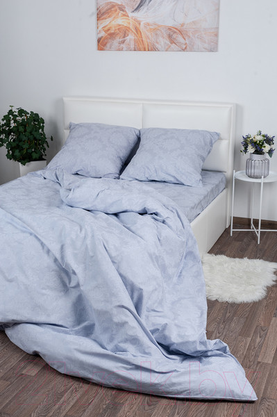 Изображение товара Комплект постельного белья Milanika Кварц Евро (поплин-жаккард)