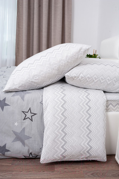 Изображение товара Комплект постельного белья Milanika Звездный Евро (поплин)