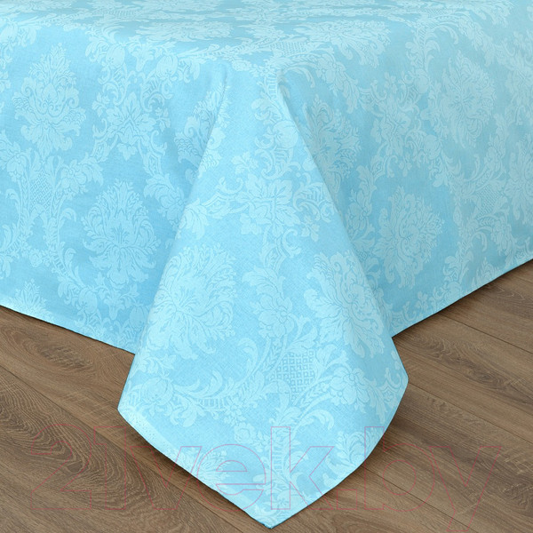 Изображение товара Простыня Milanika Аквамарин Евро (поплин-жаккард)