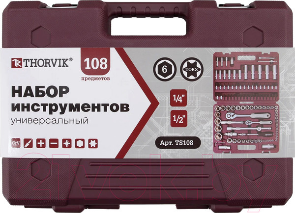 Изображение товара Универсальный набор инструментов Thorvik TS108
