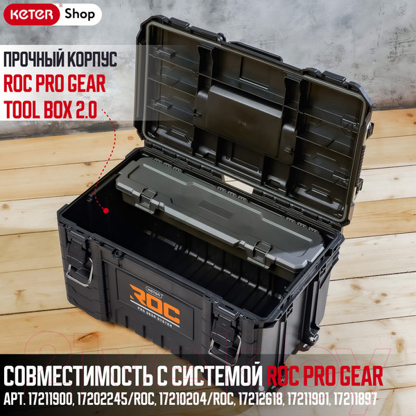 Изображение товара Ящик для инструментов Keter Roc Pro Gear 2.0 / 17211898