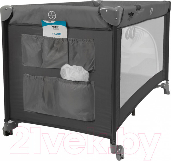 Изображение товара Кровать-манеж Martin Noir Favor (Mоrion Black)