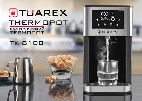 Изображение товара Термопот Tuarex TK-8100 (стальной/черный)