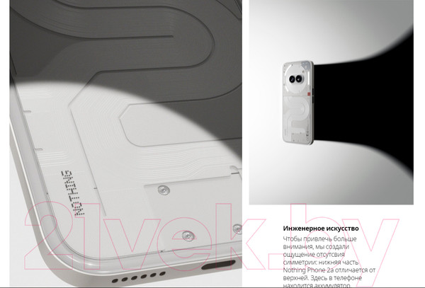 Изображение товара Смартфон Nothing Phone 2A 12GB/256GB (белый)
