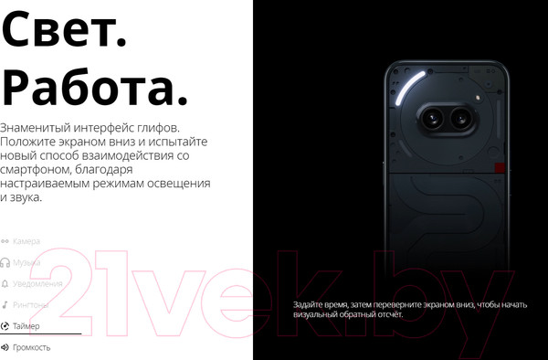 Изображение товара Смартфон Nothing Phone 2A 12GB/256GB (белый)