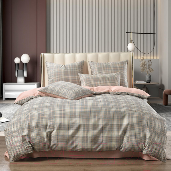 Изображение товара Комплект постельного белья Sofi de Marko Лавр 7Е / 7Е-5690 (розовый)