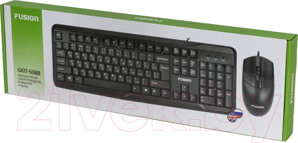 Изображение товара Комплект клавиатура и мышь FUSION Electronics GKIT-508B