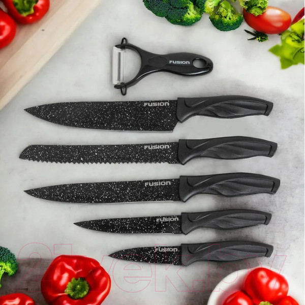 Изображение товара Набор ножей FUSION Electronics SKP6001 (черный)