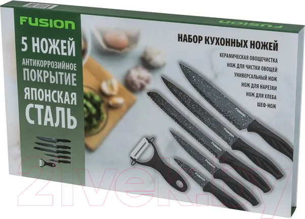 Изображение товара Набор ножей FUSION Electronics SKP6001 (черный)