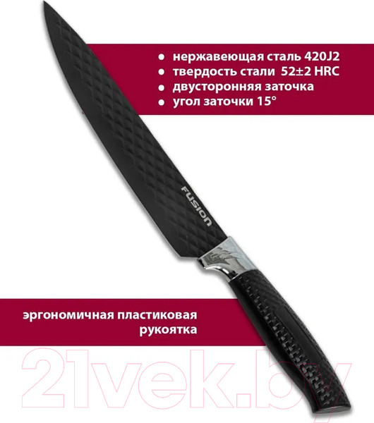 Изображение товара Набор ножей FUSION Electronics SKS5102 (черный)
