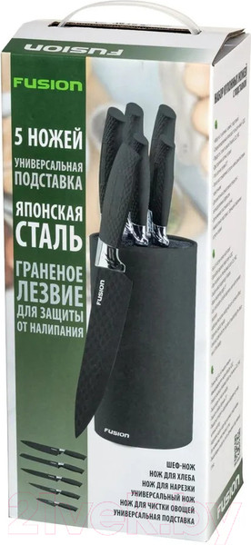 Изображение товара Набор ножей FUSION Electronics SKS5102 (черный)