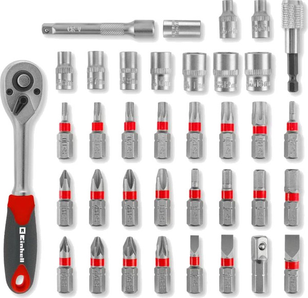 Изображение товара Набор головок, бит Einhell 49109022 (37шт)