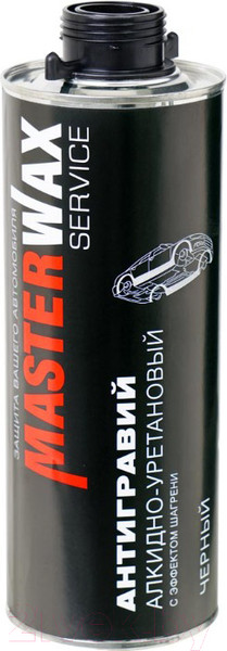 Изображение товара Антигравий MasterWax Service 313 MW030401 с эффектом шегрени (1л, черный)
