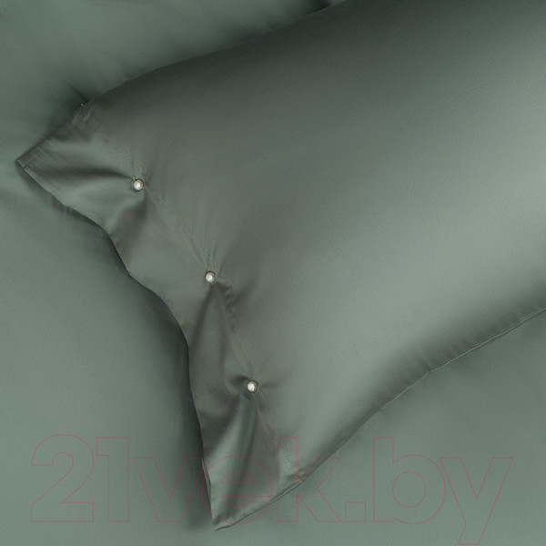 Изображение товара Комплект постельного белья Sofi de Marko Беллини 7Е / 7Е-Бл-т.зел (темно-зеленый)