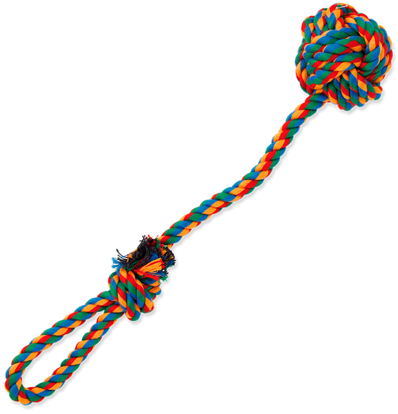 Изображение товара Игрушка для собак Dog Fantasy Петля из каната с шаром / 124-10183