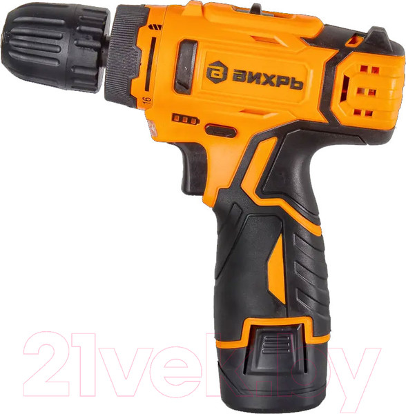 Изображение товара Аккумуляторная дрель-шуруповерт Вихрь ДА-К12/2А (900/72/14/59 )