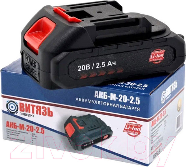 Изображение товара Аккумулятор для электроинструмента ВИТЯЗЬ АКБ-М-20-2.5 / 18037002