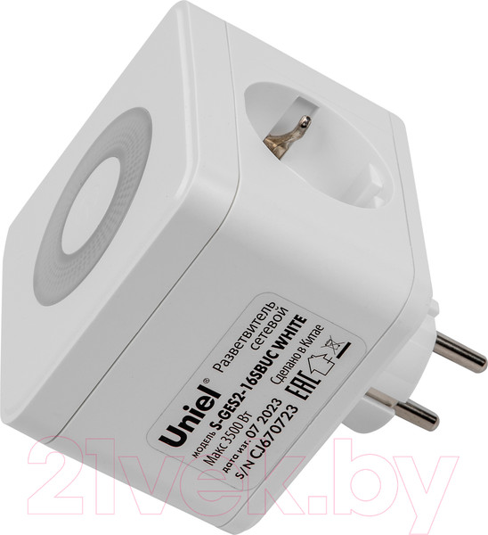 Изображение товара Электроразветвитель Uniel S-GES2-16SBUC WHITE / UL-00011245