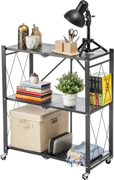 Изображение товара Стеллаж Mio Tesoro Tirus Mini MCS1032-3 (черный)