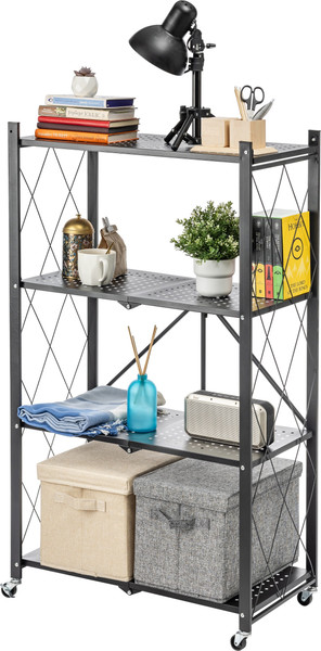 Изображение товара Стеллаж Mio Tesoro Tirus Midlle  MCS1032-4 (черный)