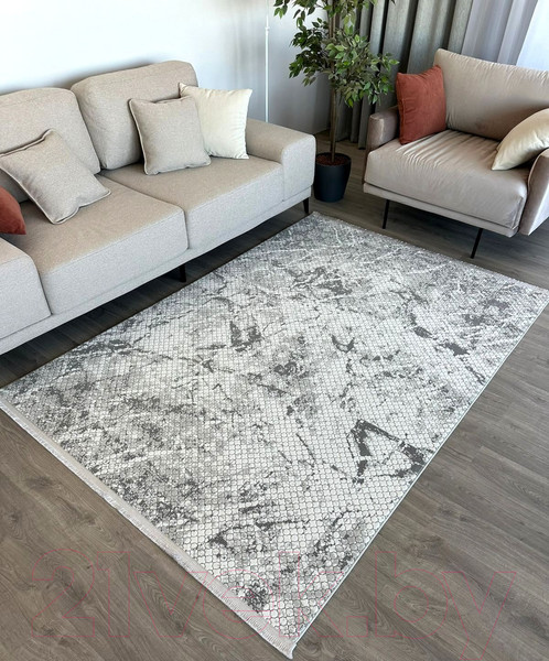 Изображение товара Ковер Radjab Carpet Бутик BT 328 Прямоугольник 11550RK (2x2.9, Dark Grey)