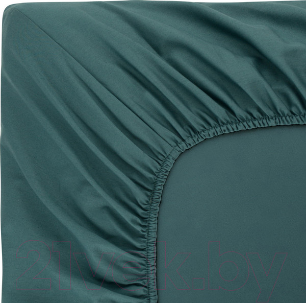 Изображение товара Простыня Sofi de Marko Мармис 180x200x30 / Пр-мс-180x200x30т.зел (темно-зеленый)
