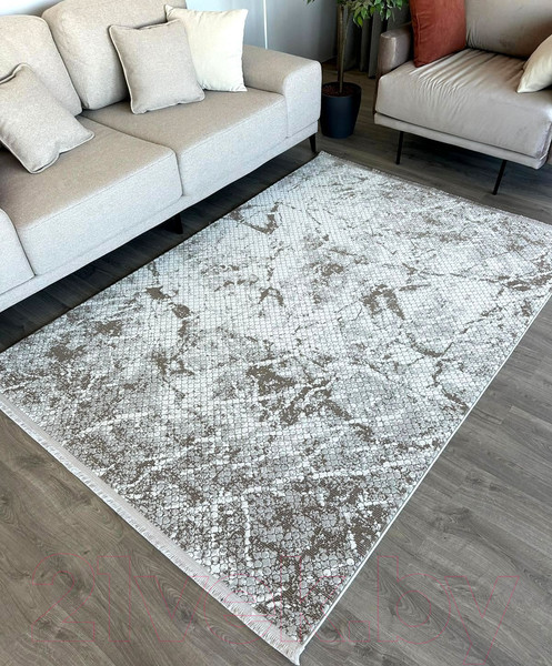 Изображение товара Ковер Radjab Carpet Бутик BT 328 Прямоугольник 11549RK (2x2.9, Cream/Brown)