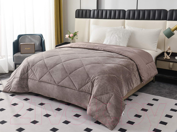 Изображение товара Одеяло Sofi de Marko Монако 160x220 / Од-Мон3-160x220 (кофейный)