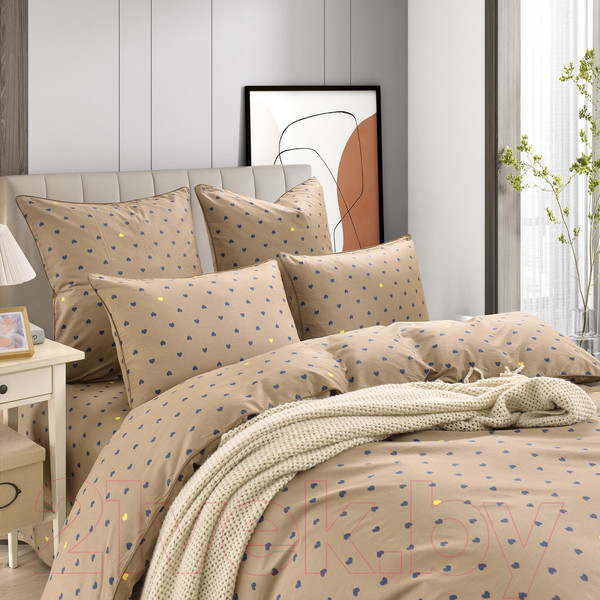 Изображение товара Комплект постельного белья Sofi de Marko Лайки 2х / 2х-5671 (шоколадный)