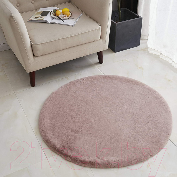 Изображение товара Коврик Sofi de Marko Плюшевый 150х150 / Ков-П-Пр-150Д (пепельно-розовый)