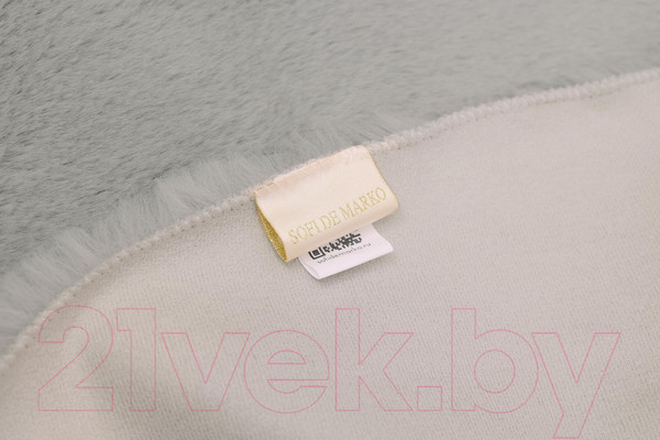 Изображение товара Коврик Sofi de Marko Плюшевый 100х100 / Ков-П-С-100Д (серый)